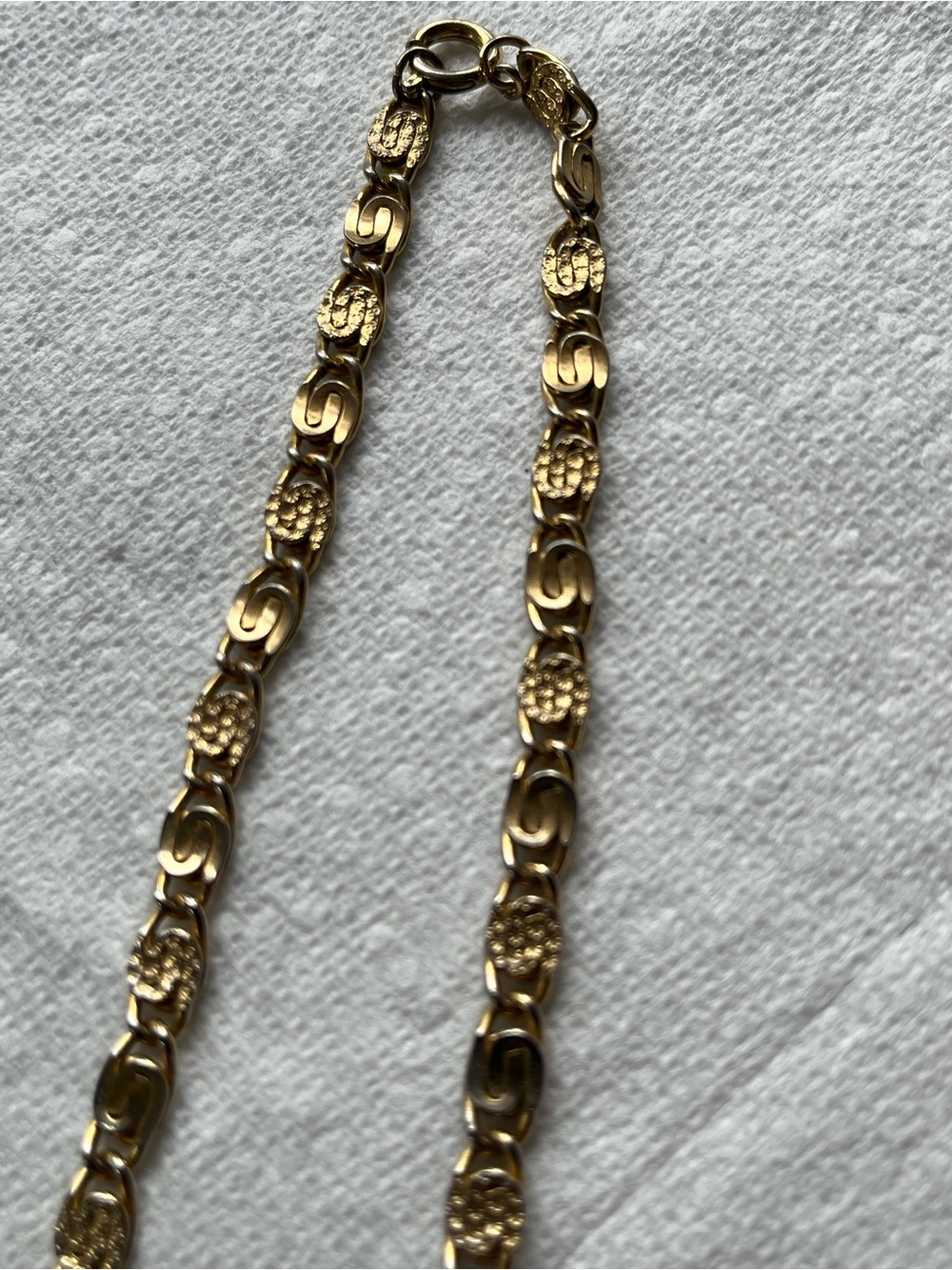 Gold-Tone Floral Link Necklace - Women Jewelry